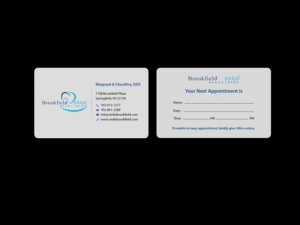 Diseño de Tarjeta de Presentación por Creations Box 2015 para brookfield dental associates | Diseño: #8765892
