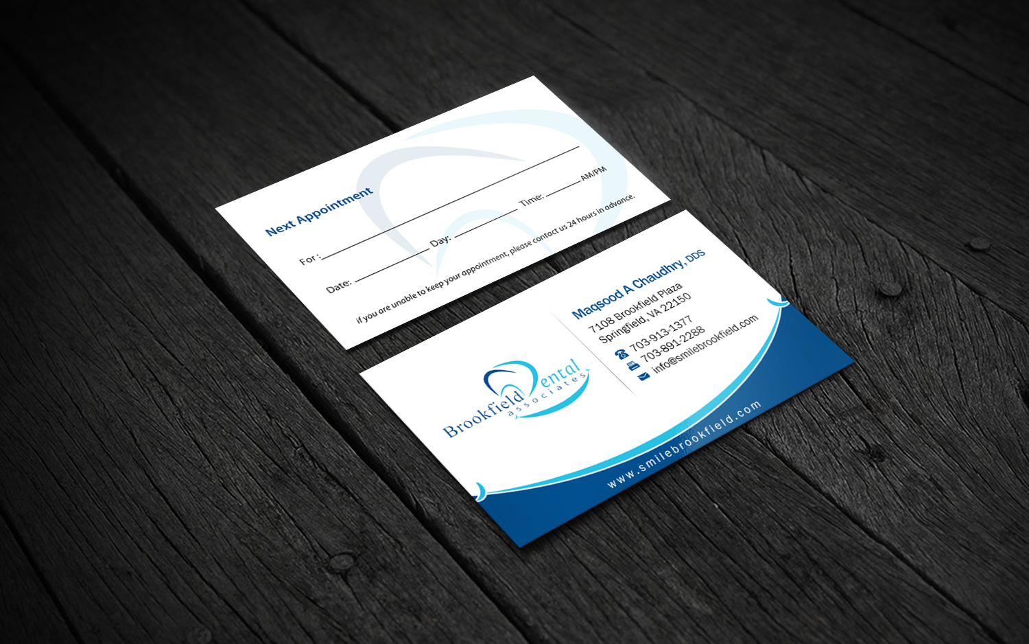 Business Card Design by Brand aid for brookfield dental associates | Design #8534980