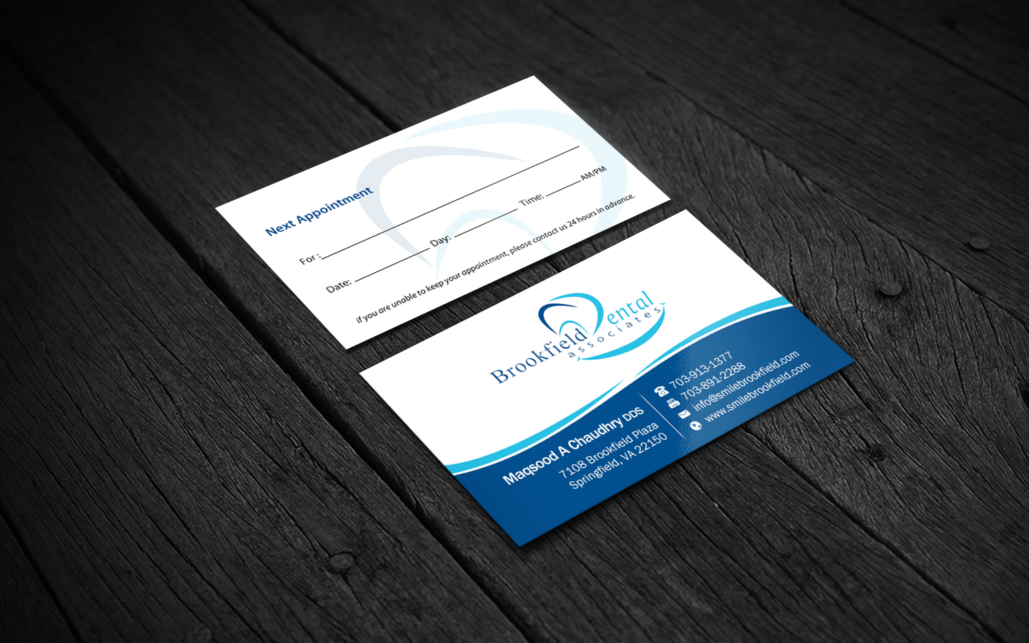 Business Card Design by Brand aid for brookfield dental associates | Design #8534987