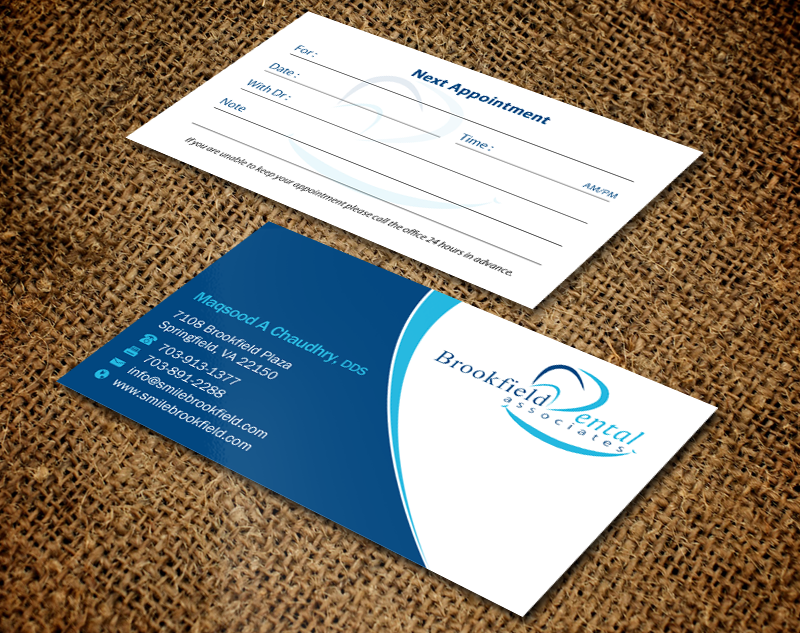 Business Card Design by Brand aid for brookfield dental associates | Design #9236777