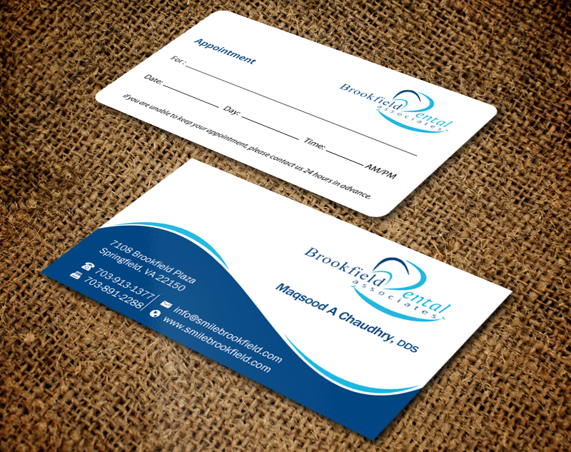 Business Card Design by Brand aid for brookfield dental associates | Design #9236781