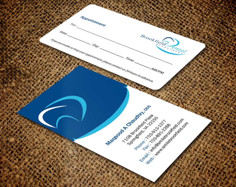 Business Card Design by Brand aid for brookfield dental associates | Design #9236793