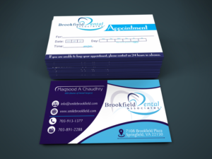 Business Card Design by Creativ Houz for brookfield dental associates | Design: #8769800