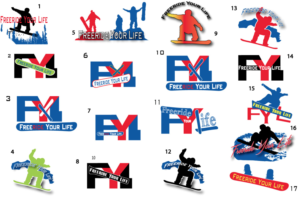 Diseño de Logo por fourdog123 para Freeride Your Life | Diseño #8803386