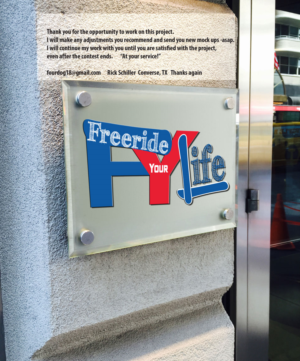 Logo Design by fourdog123 for Freeride Your Life | Design: #8803406