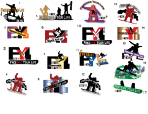 Logo Design by fourdog123 for Freeride Your Life | Design: #9192381