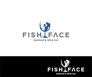 Fish Face - Seafood & Wine bar | Logo Design by .Ashu.