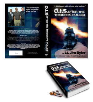 A book about police officer shootings needs a dynamic cover design | Diseño de portada de libro por PrintMediaAU