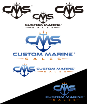 Logo Design by StudioD™ for Custom Marine Sales | Design: #9171283