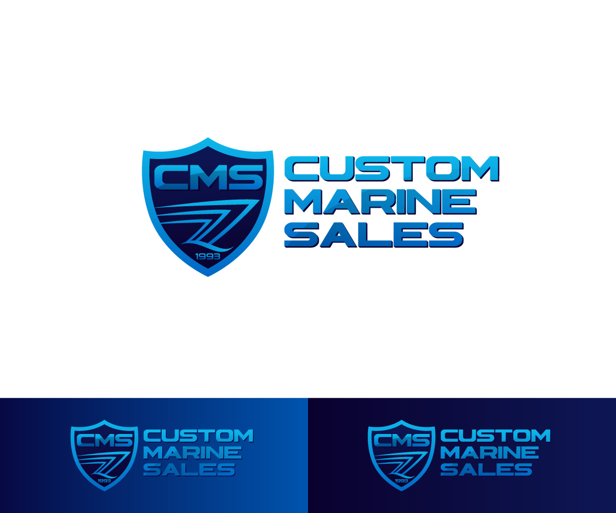 Logo Design by Sergio Coelho for Custom Marine Sales | Design #9318514