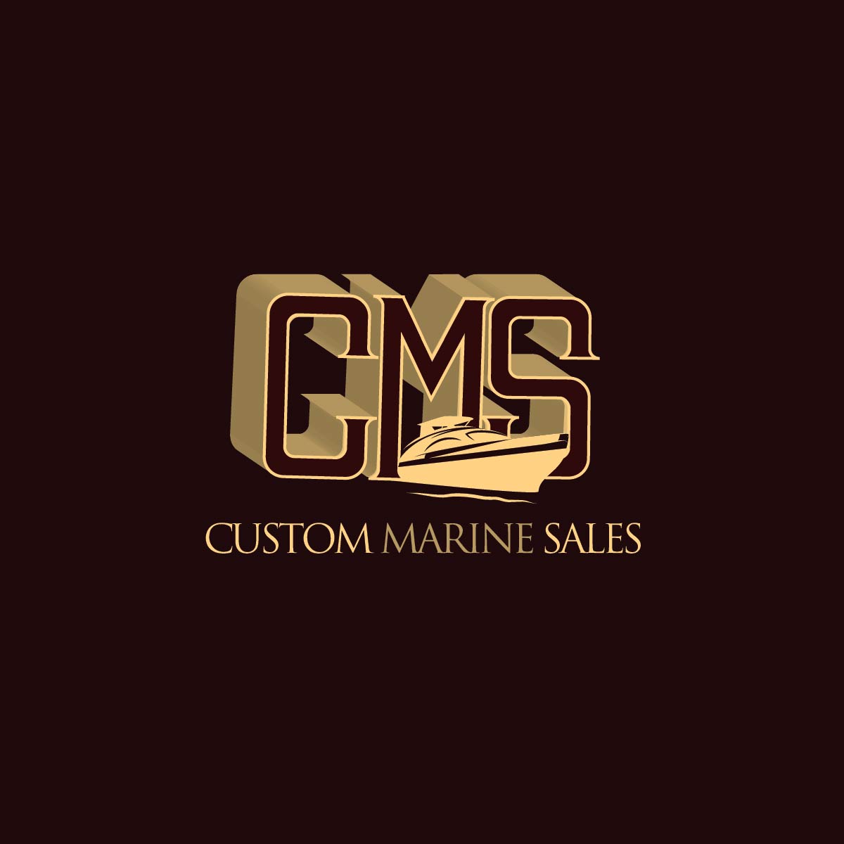 Logo Design by creativebug for Custom Marine Sales | Design #9236773
