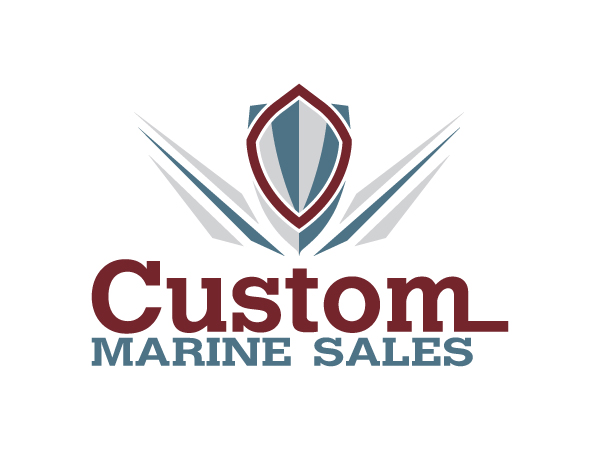 Logo Design by Crave Creative for Custom Marine Sales | Design #9334493