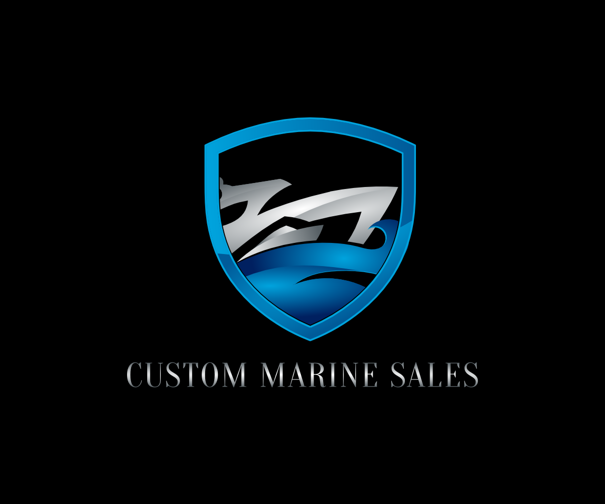 Logo Design by VGB for Custom Marine Sales | Design #9321455
