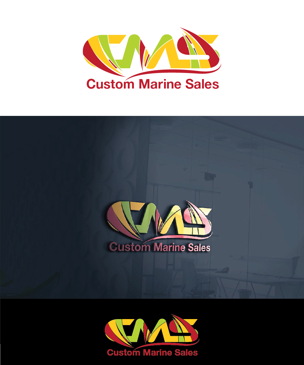 Logo Design by joliau for Custom Marine Sales | Design #9179213
