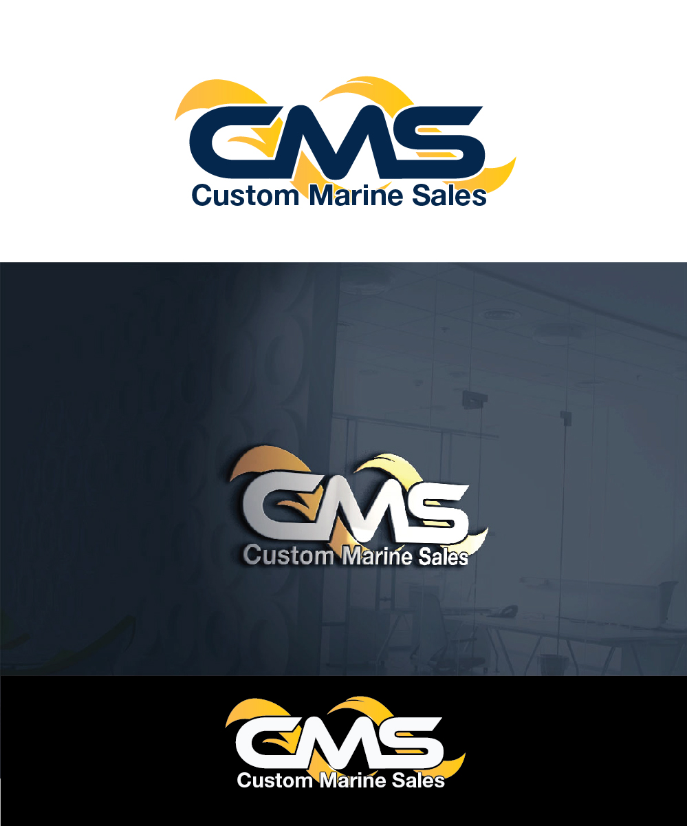 Logo Design by joliau for Custom Marine Sales | Design #9179214