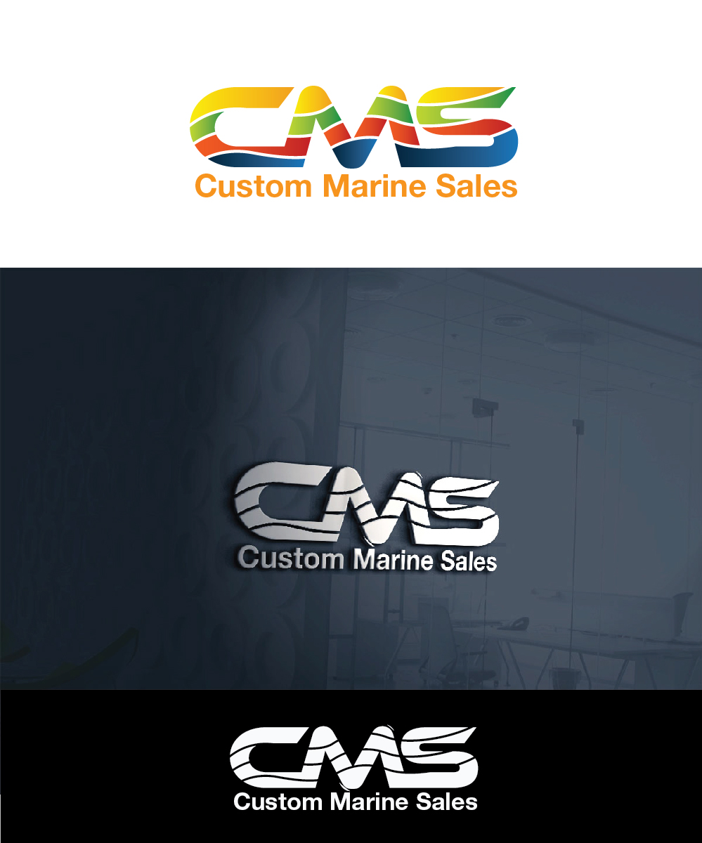 Logo Design by joliau for Custom Marine Sales | Design #9189274