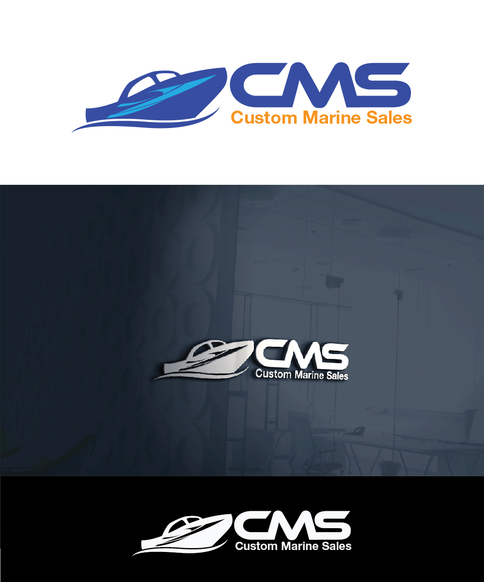 Logo Design by joliau for Custom Marine Sales | Design #9200273