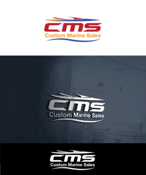 Logo Design by joliau for Custom Marine Sales | Design: #9203033