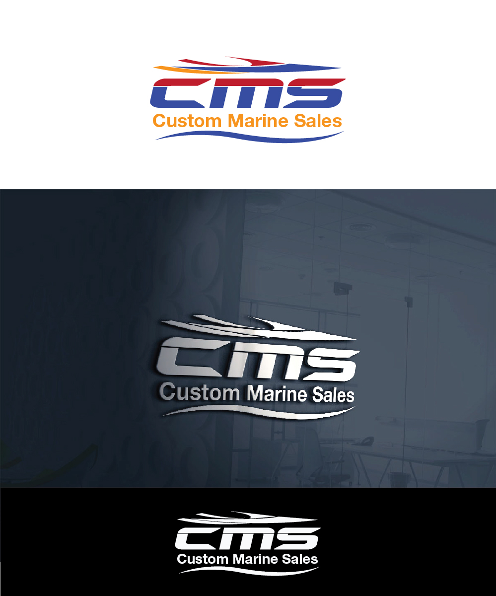 Logo Design by joliau for Custom Marine Sales | Design #9203034