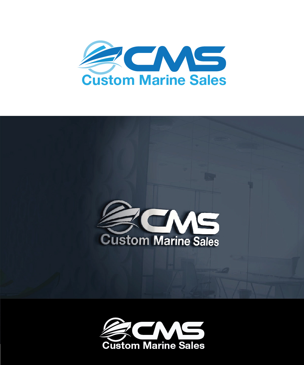 Logo Design by joliau for Custom Marine Sales | Design #9203035
