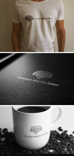 Logo Design by Ash  for Custom Marine Sales | Design: #9346650