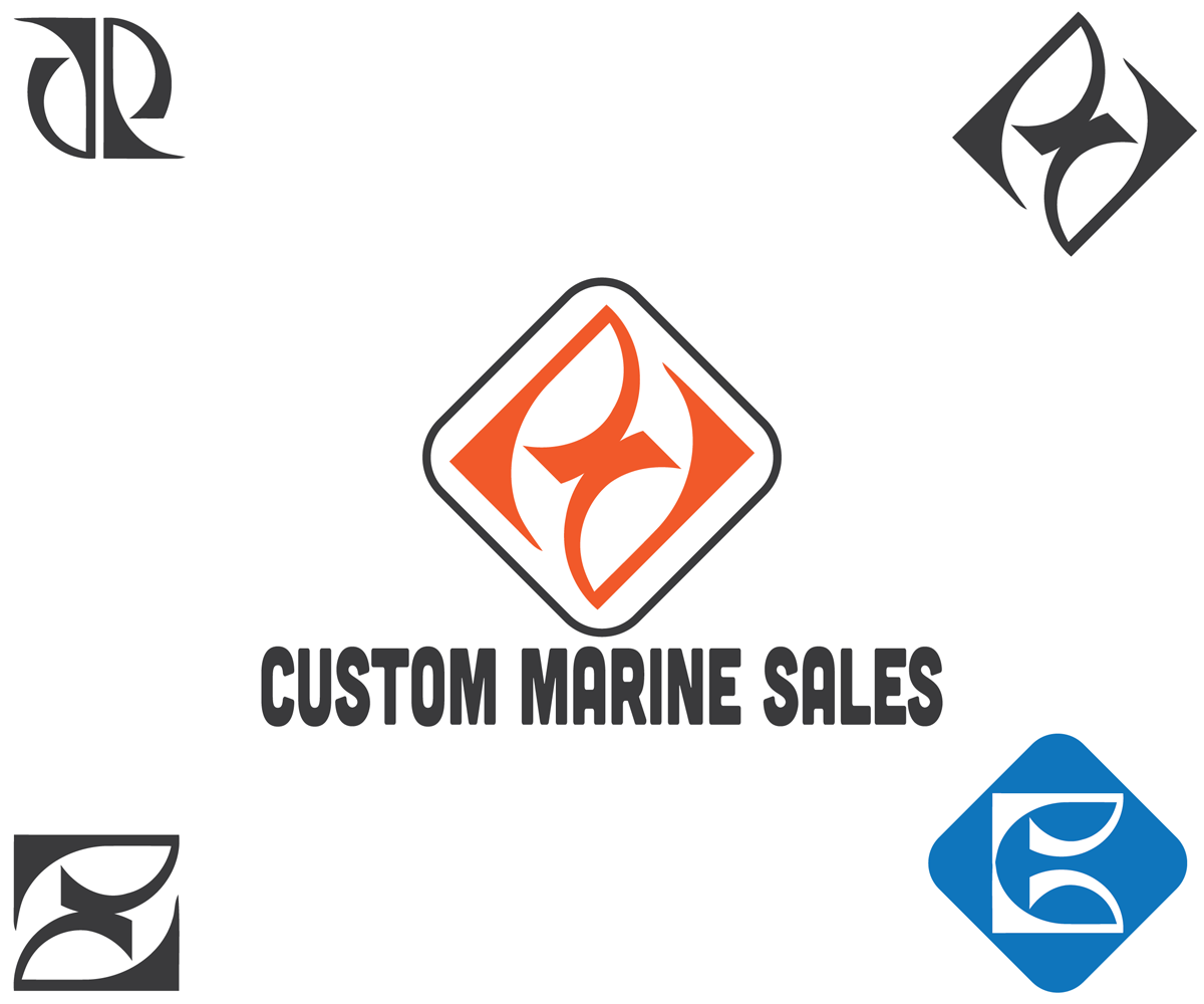 Logo Design by Batas for Custom Marine Sales | Design #9355782