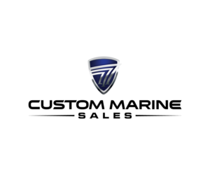 Logo Design by sourgraping for Custom Marine Sales | Design: #9268036