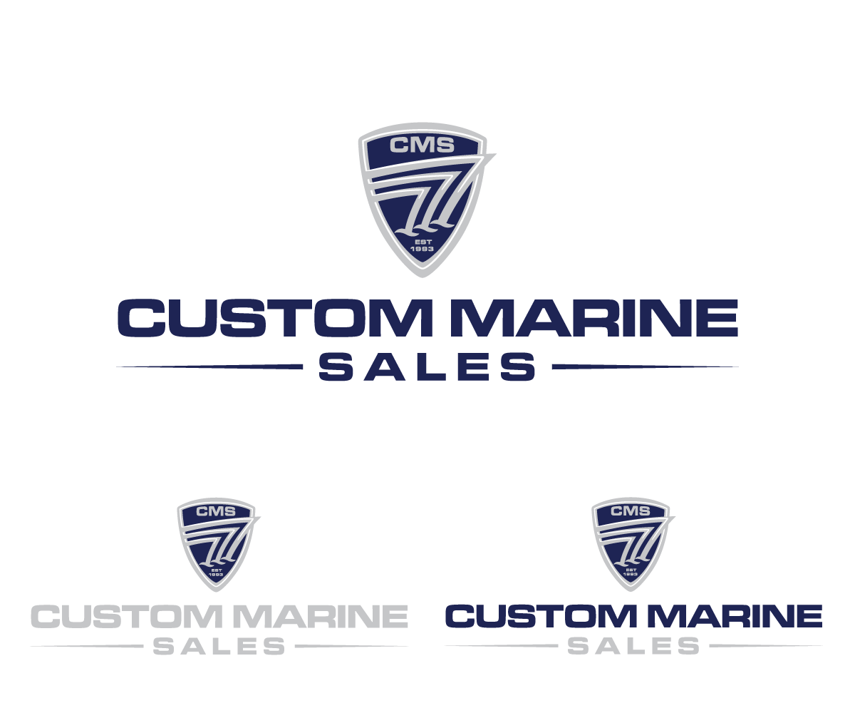 Logo Design by sourgraping for Custom Marine Sales | Design #9420948