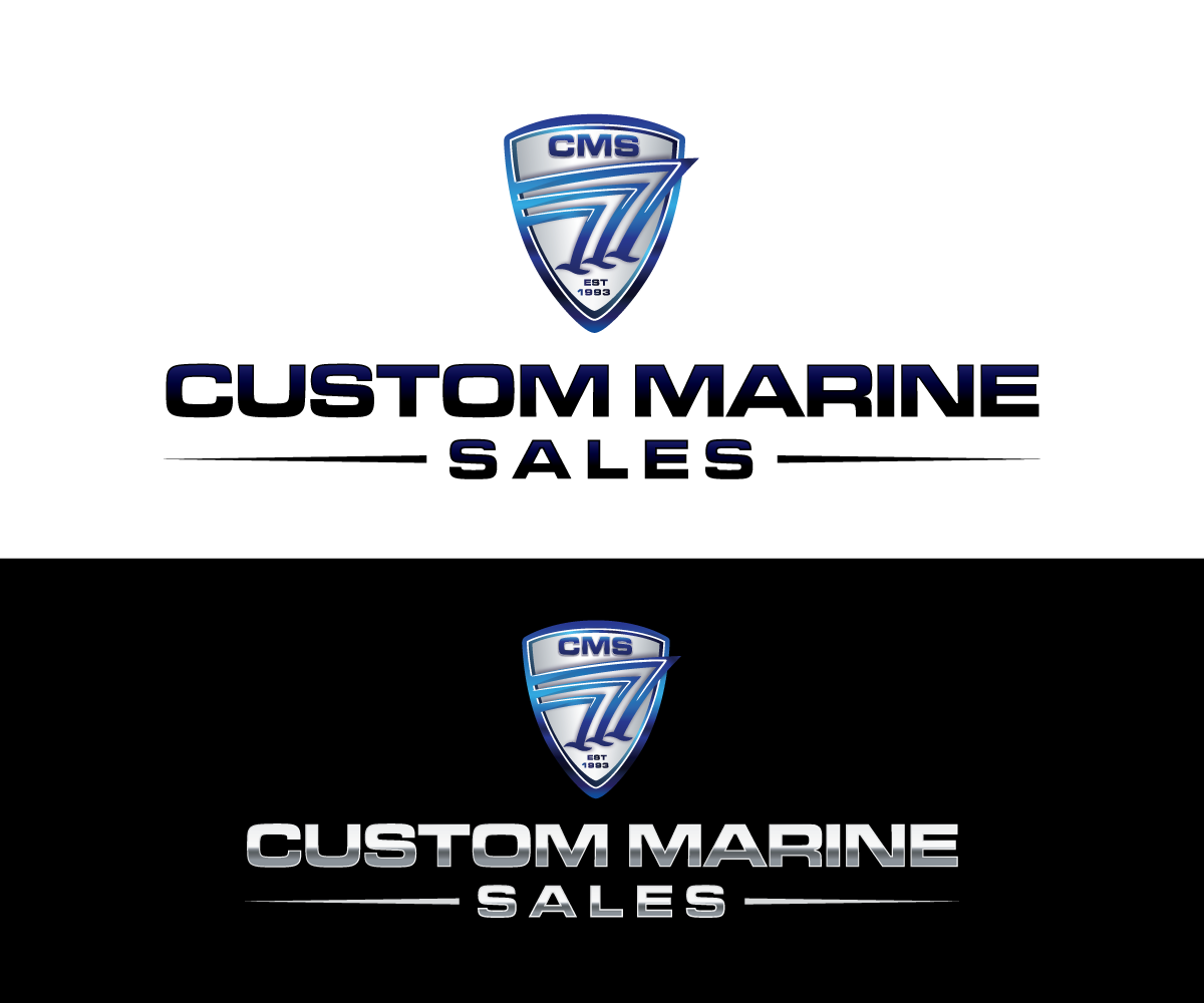 Logo Design by sourgraping for Custom Marine Sales | Design: #9421286