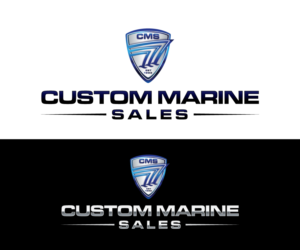 Logo Design by sourgraping for Custom Marine Sales | Design: #9421286