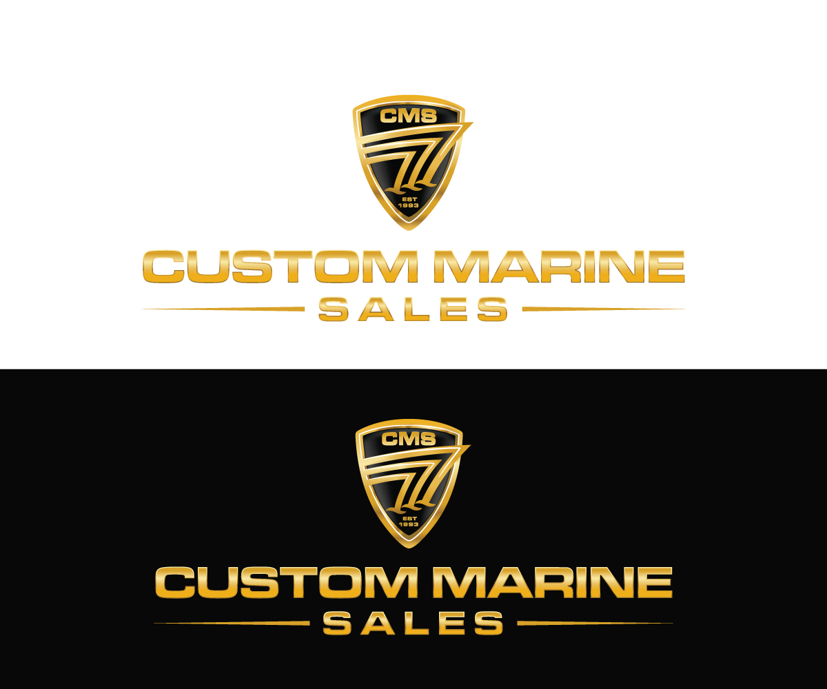 Logo Design by sourgraping for Custom Marine Sales | Design #9425521