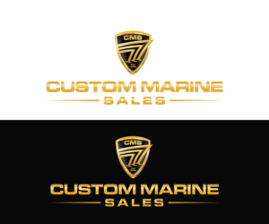 Logo Design by sourgraping for Custom Marine Sales | Design: #9425521
