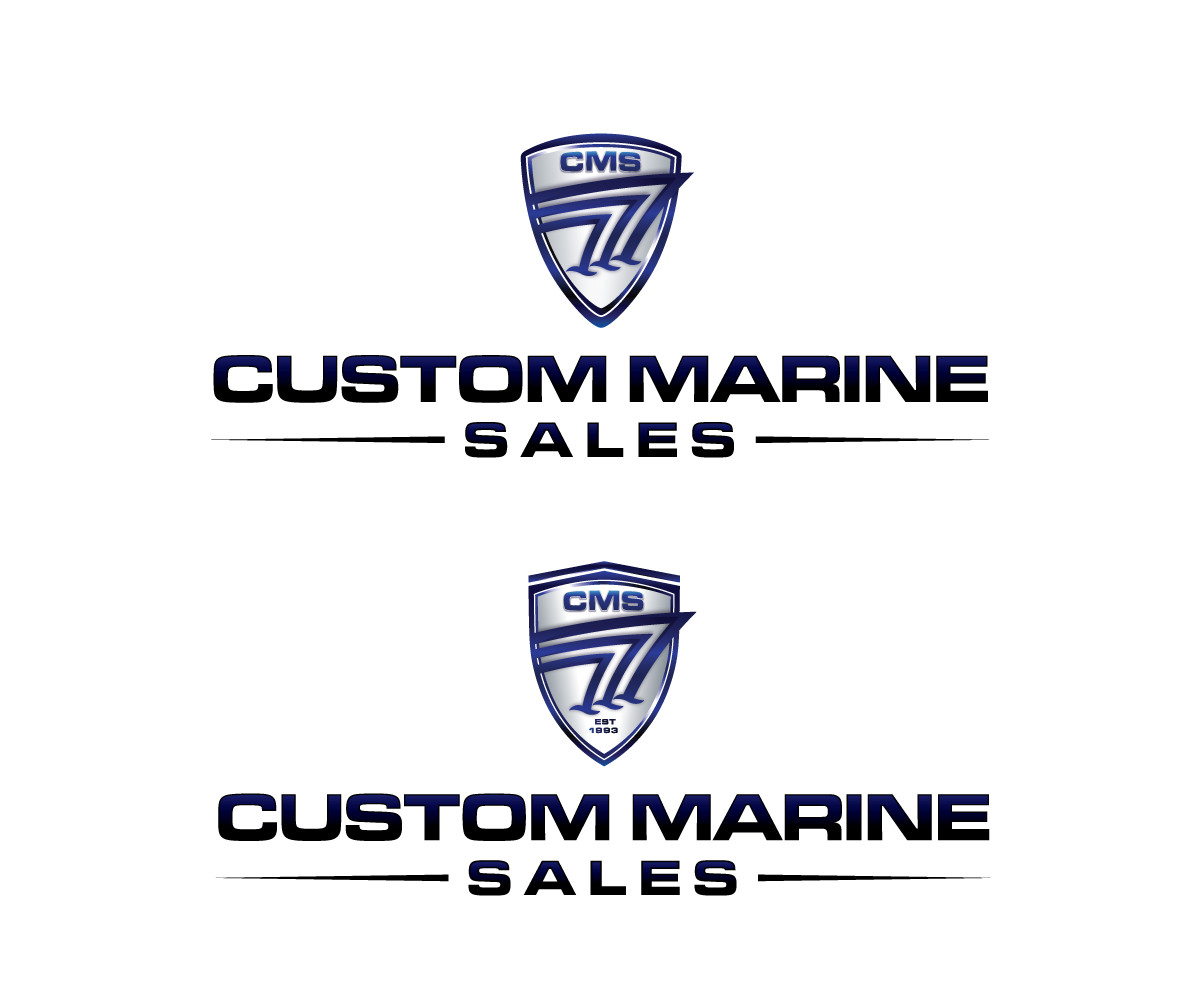 Logo Design by sourgraping for Custom Marine Sales | Design #9459933