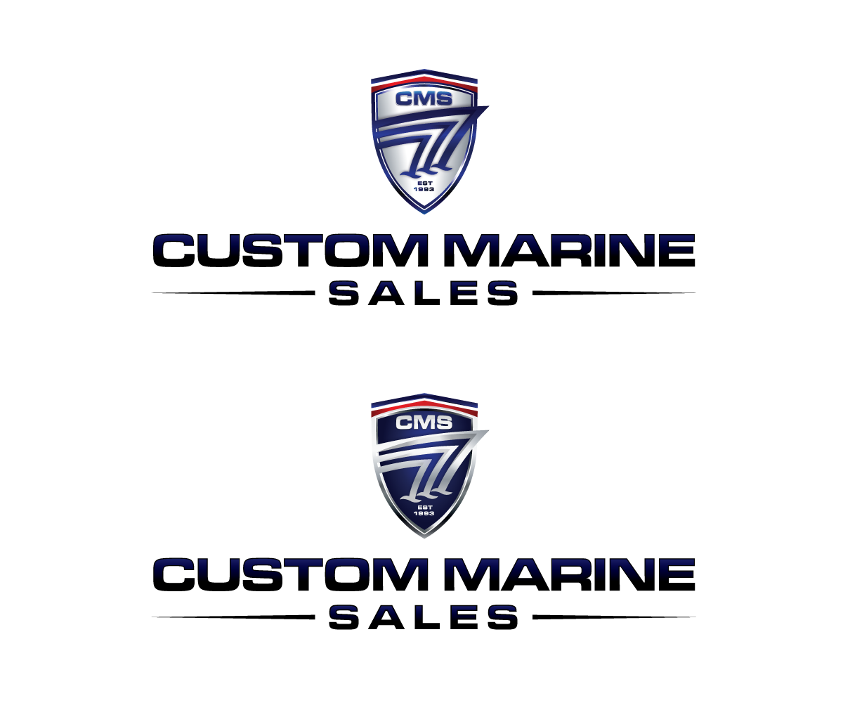 Logo Design by sourgraping for Custom Marine Sales | Design #9471544