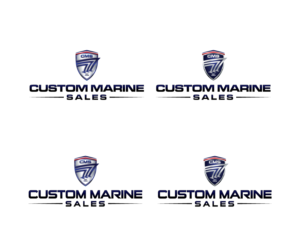 Logo Design by sourgraping for Custom Marine Sales | Design: #9475888