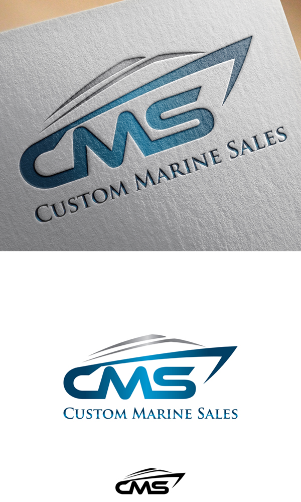 Logo Design by Admira Graphics for Custom Marine Sales | Design #9235868