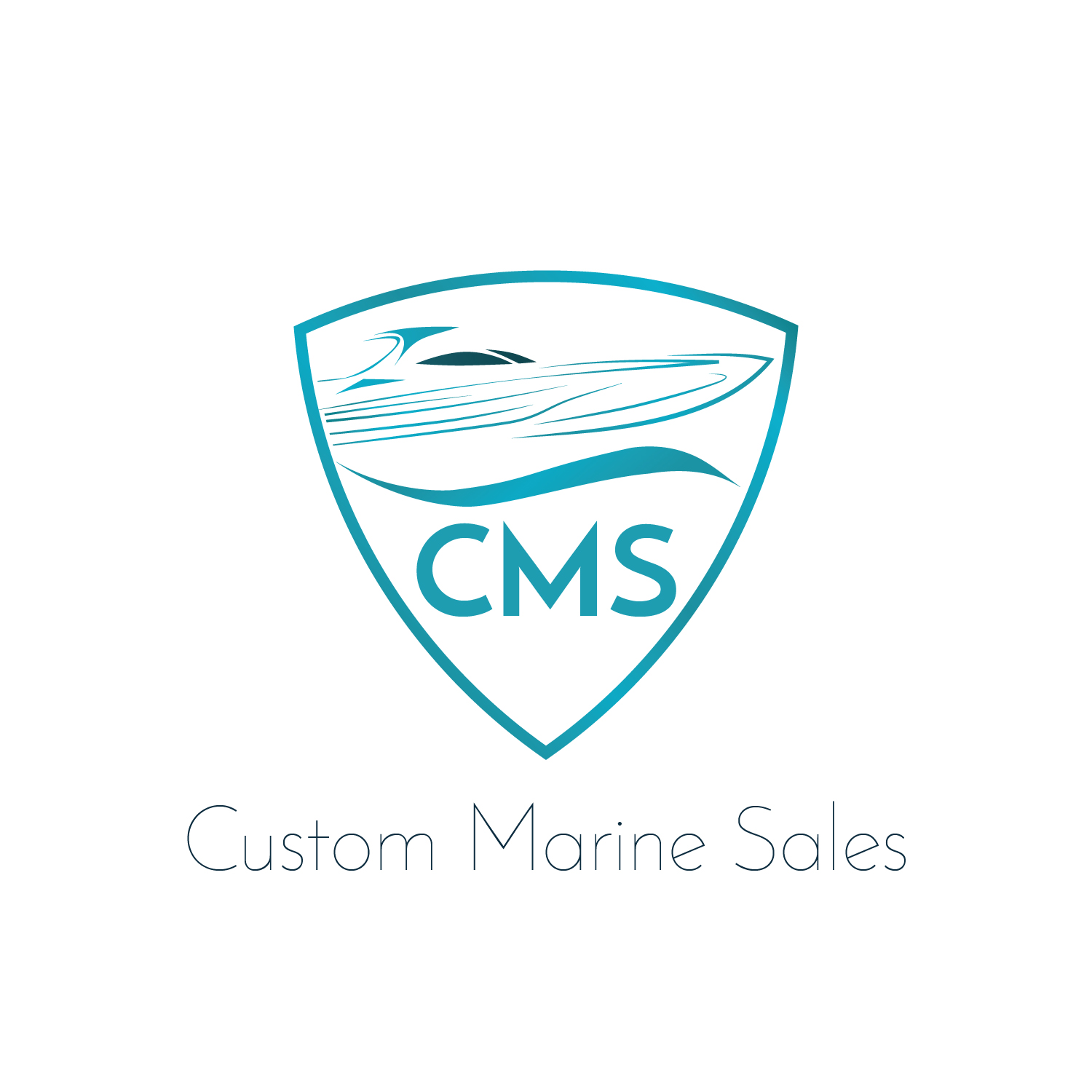 Logo Design by sh.gadoura for Custom Marine Sales | Design #9357157