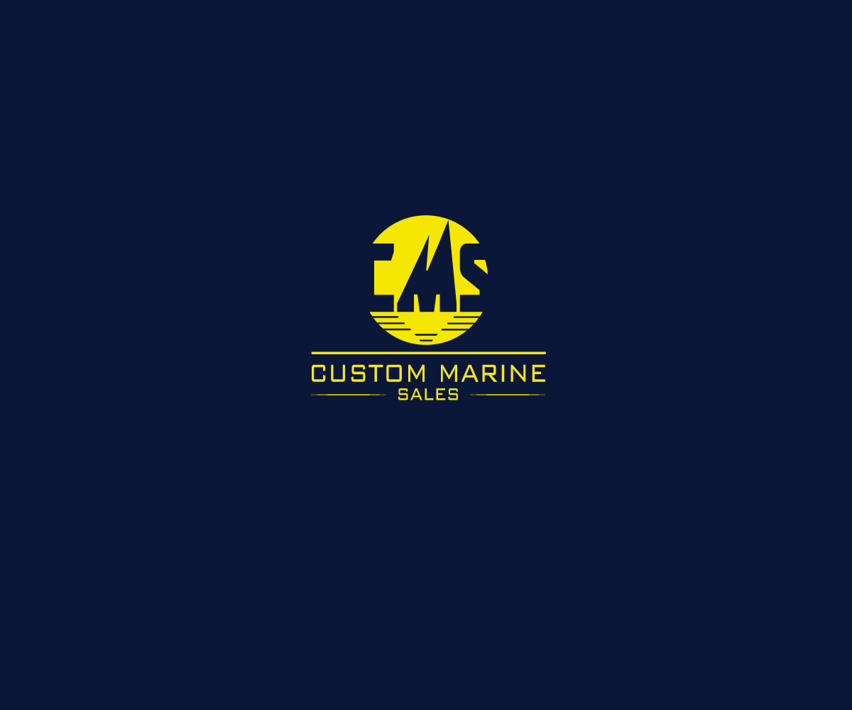 Logo Design by NEX for Custom Marine Sales | Design #9181581