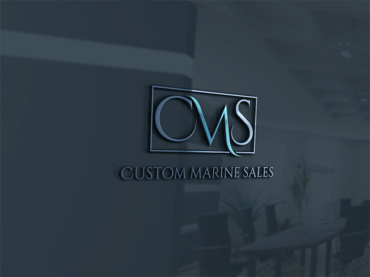 Logo Design by Atec for Custom Marine Sales | Design #9183726