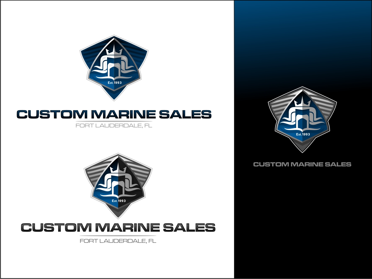 Logo Design by vladst2004 for Custom Marine Sales | Design #9290890