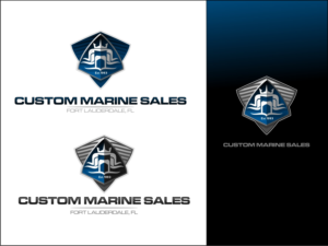 Logo Design by vladst2004 for Custom Marine Sales | Design: #9290890