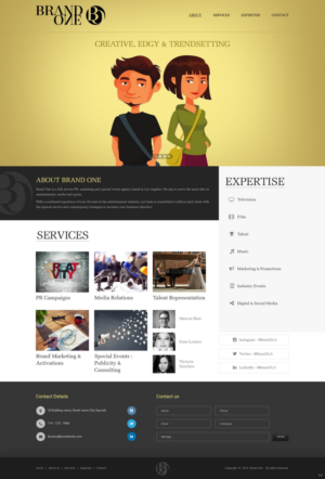 Web Design by pb for Brand One | Design: #8853383
