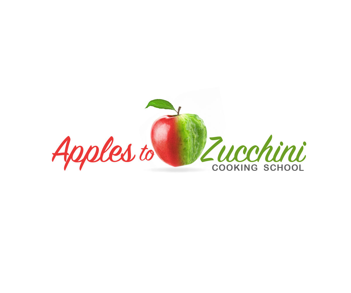 Logo Design by designzster for Apples to Zucchini Cooking School | Design #9347175