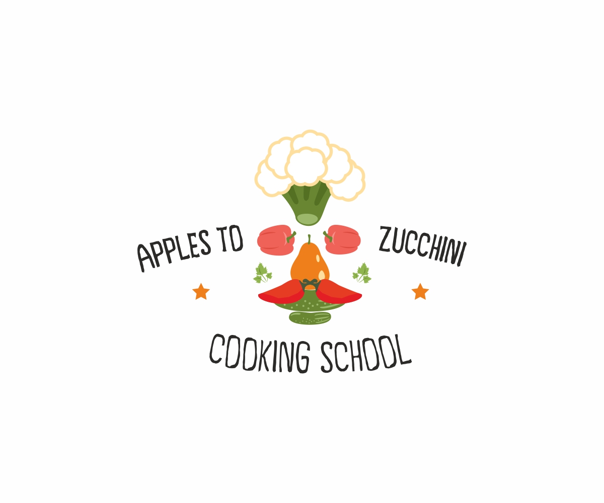 Logo Design by ThomS for Apples to Zucchini Cooking School | Design #9274762