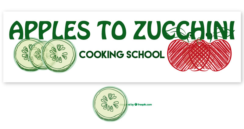 Logo Design by camilabriganti for Apples to Zucchini Cooking School | Design #9354420