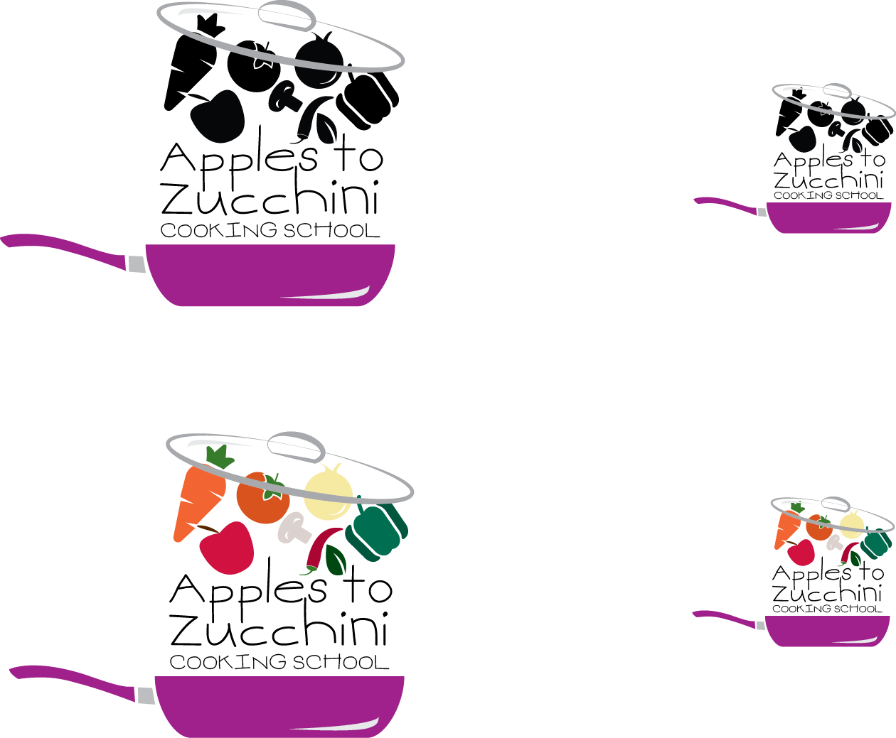 Diseño de Logo por Gigi Addison para Apples to Zucchini Cooking School | Diseño #9425088