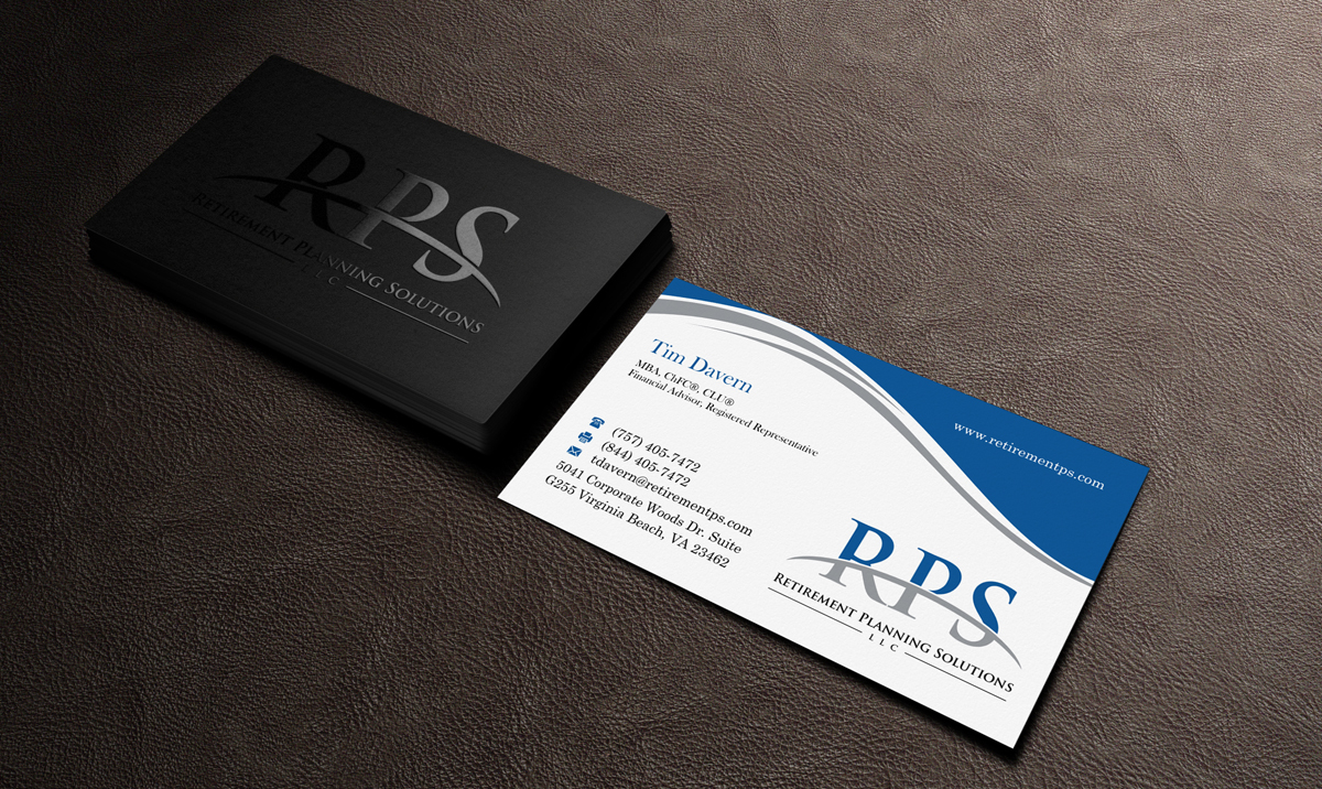Business Card Design by INDIAN_Ashok for Retirement Planning Solutions | Design #8765050