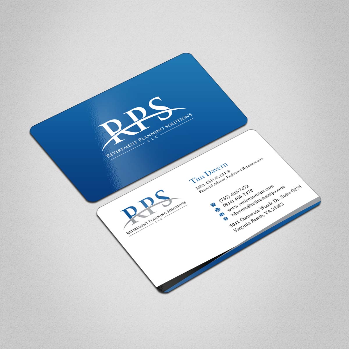 Diseño de Tarjeta de Presentación por INDIAN_Ashok para Retirement Planning Solutions | Diseño #8765056