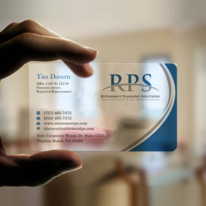 Business Card Design by INDIAN_Ashok for Retirement Planning Solutions | Design: #8765059