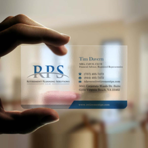 Visitenkarten-Design von INDIAN_Ashok für Retirement Planning Solutions | Design: #8765061